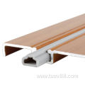 Wardrobe moving door track silicone seal strip